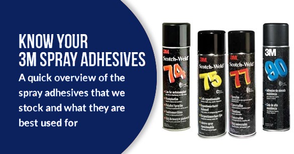 Know Your 3M™ Spray Adhesives