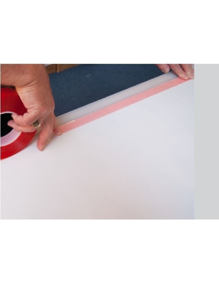 Banner tapes - tesa® 51966 double sided tape in use Banner tapes - tesa® 51966 double sided tape in use