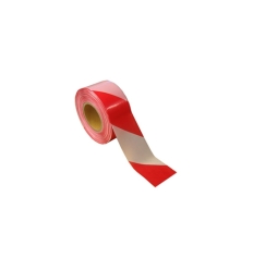 Non Adhesive Red / White Barrier Tape 75mm x 500m
