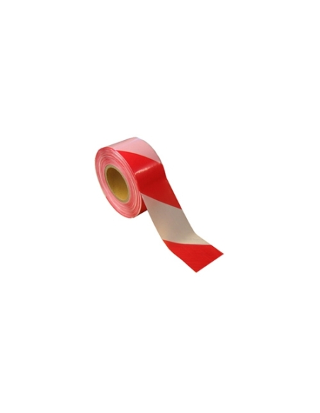 Non Adhesive Red / White Barrier Tape 75mm x 500m Non Adhesive Red / White Barrier Tape 75mm x 500m