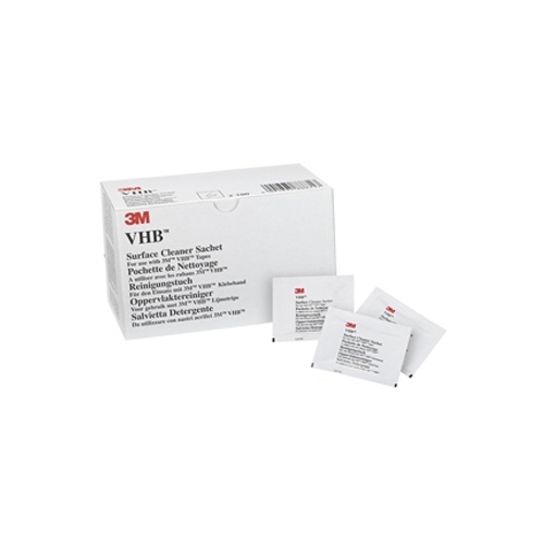 3M VHB Tape Surface Cleaner Sachets; box of 100
