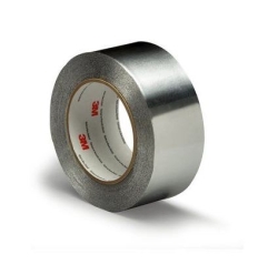3M™ Aluminium Foil Tape 425, Silver, 50 mm x 55 m, 0.12 mm