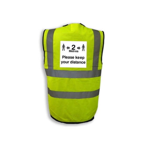 Social Distancing Premium Hi-Vis Vest