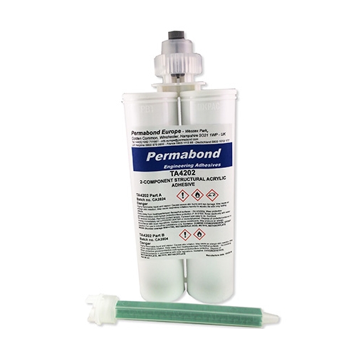 Permabond  TA4202 Acrylic Adhesive x 400ml With Free Mixing Nozzle