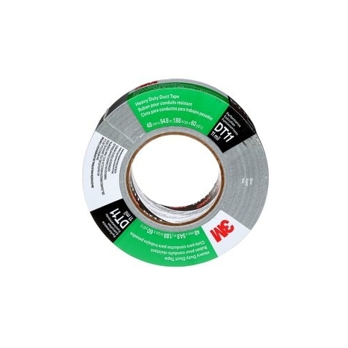3M™ Heavy Duty Duct Tape DT11, Black, 48 mm x 55 m, 0.28 mm, 24 rolls per case, Individually Wrapped