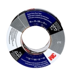 3M™ Super Duty Duct Tape DT17, Black, 48 mm x 32 m, 0.43 mm, 24 rolls per case, Individually Wrapped