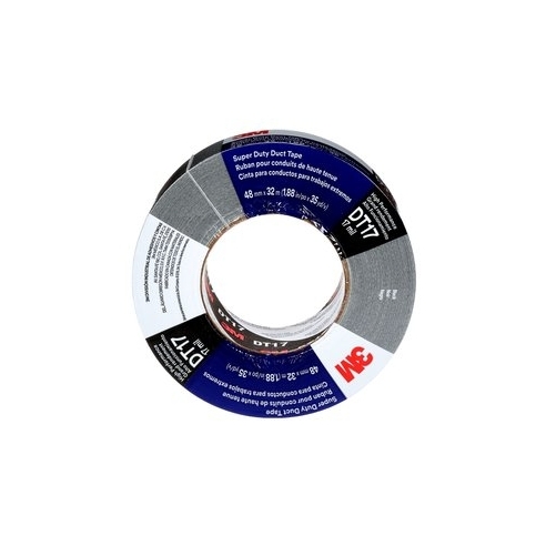 3M™ Super Duty Duct Tape DT17, Black, 48 mm x 32 m, 0.43 mm, 24 rolls per case, Individually Wrapped