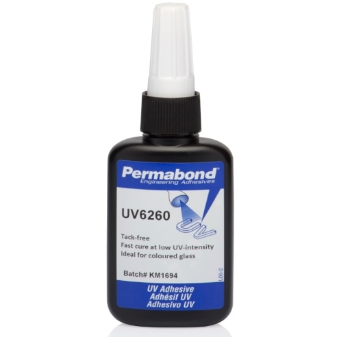 Permabond UV6260 Adhesive For Coloured Glass