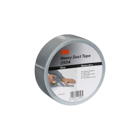 3M™ Heavy Duty Duct Tape 2904, Silver, 48 mm x 50 m
