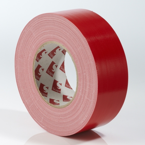 Scapa 3120 Red Medium Duty Cloth Tape 50mm x 50m (1 roll)