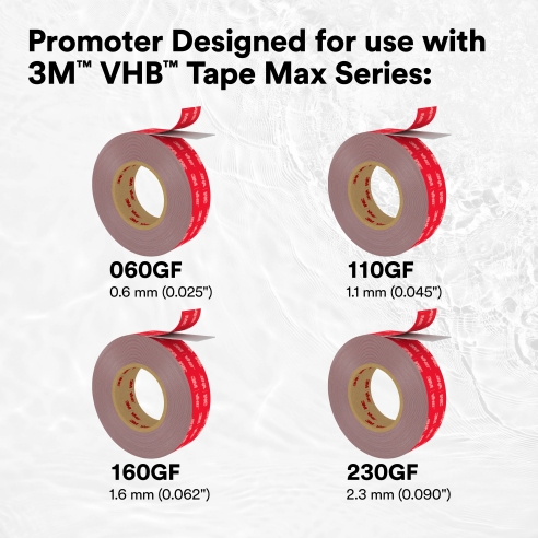 3M™ VHB™ Tape Max Promoter, Clear, 946.4ml