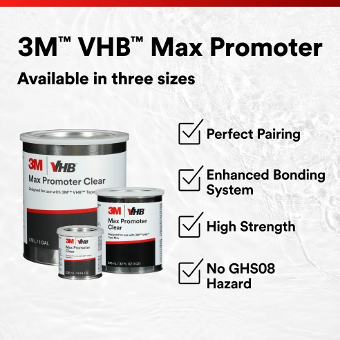 3M™ VHB™ Tape Max Promoter, Clear, 946.4ml